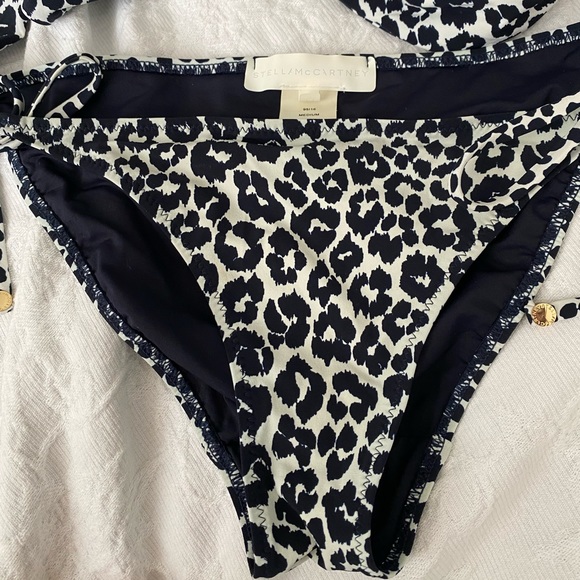 STELLA McCartney Leopard Wrap bikini top two piece swim, Sz M, NWOT - Picture 5 of 7